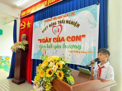 HOẠT ĐỘNG TRẢI NGHIỆM “NGÀY CỦA CON - GẮN KẾT YÊU THƯƠNG"